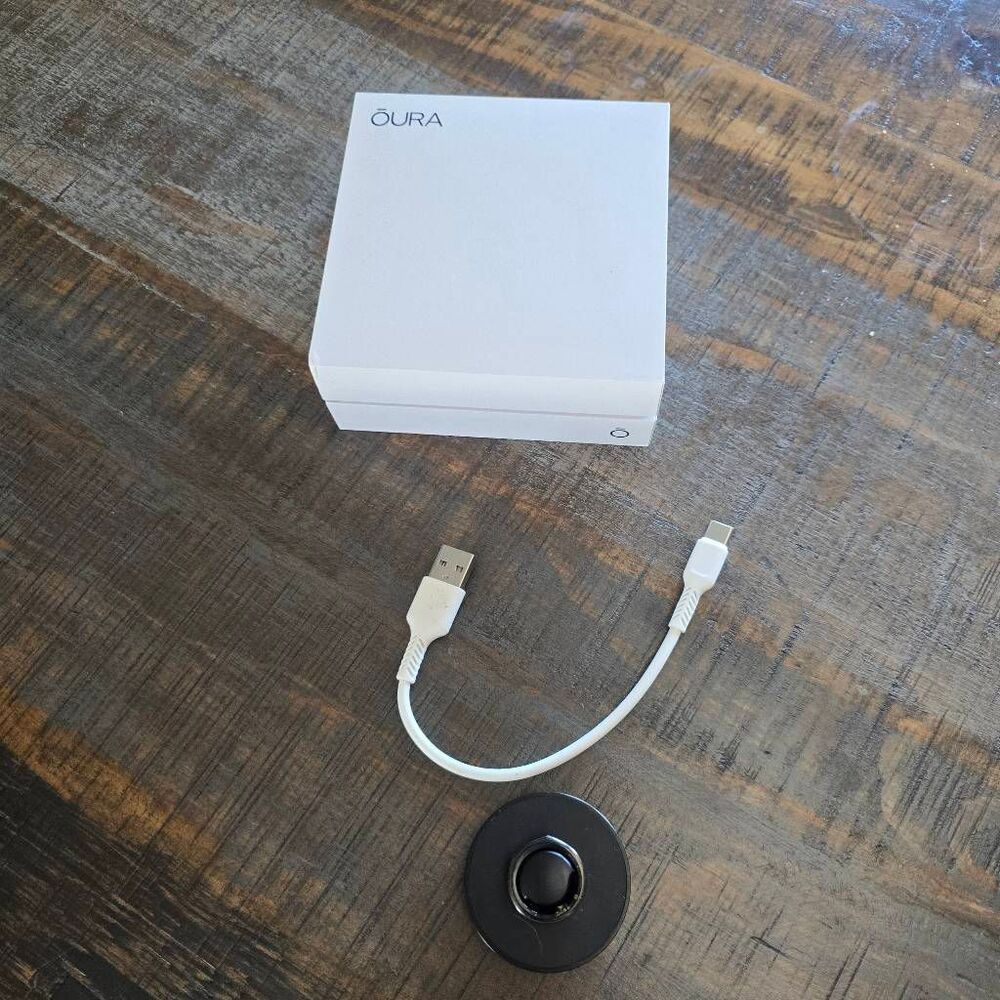 Oura Ring Black Heritage 3 Sz 6 Smart Ring Wearable Health Tracker